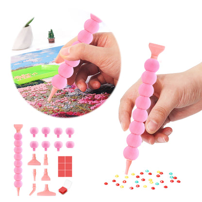 Diamond Painting Pen Diamond Art Pen 5D DIY Diamond Painting Tools (Pink)
