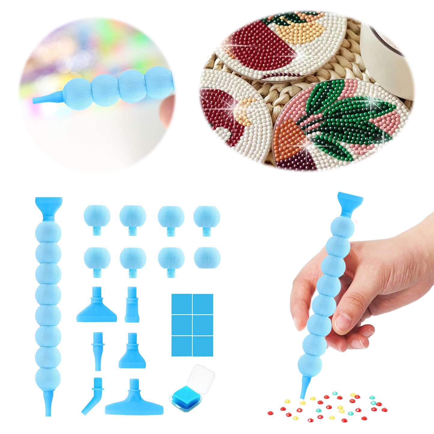 Diamond Painting Pen Diamond Art Pen 5D DIY Diamond Painting Tools (Blue)