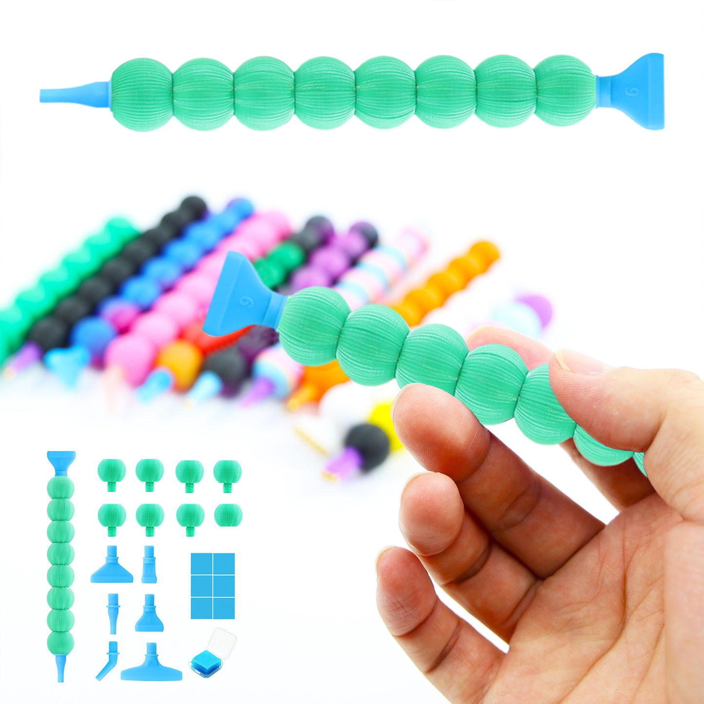 Diamond Painting Pen Diamond Art Pen 5D DIY Diamond Painting Tools (Green)