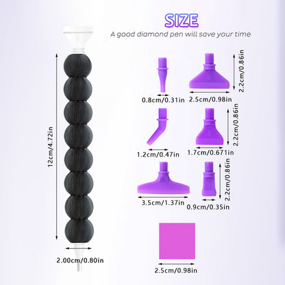 Diamond Painting Pen Diamond Art Pen 5D DIY Diamond Painting Tools (Black)