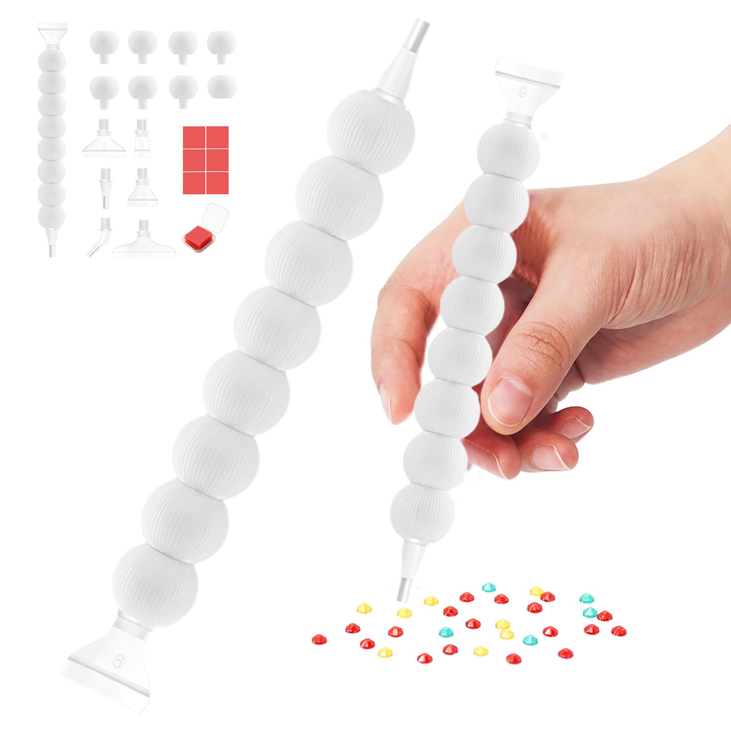 Diamond Painting Pen Diamond Art Pen 5D DIY Diamond Painting Tools (White)