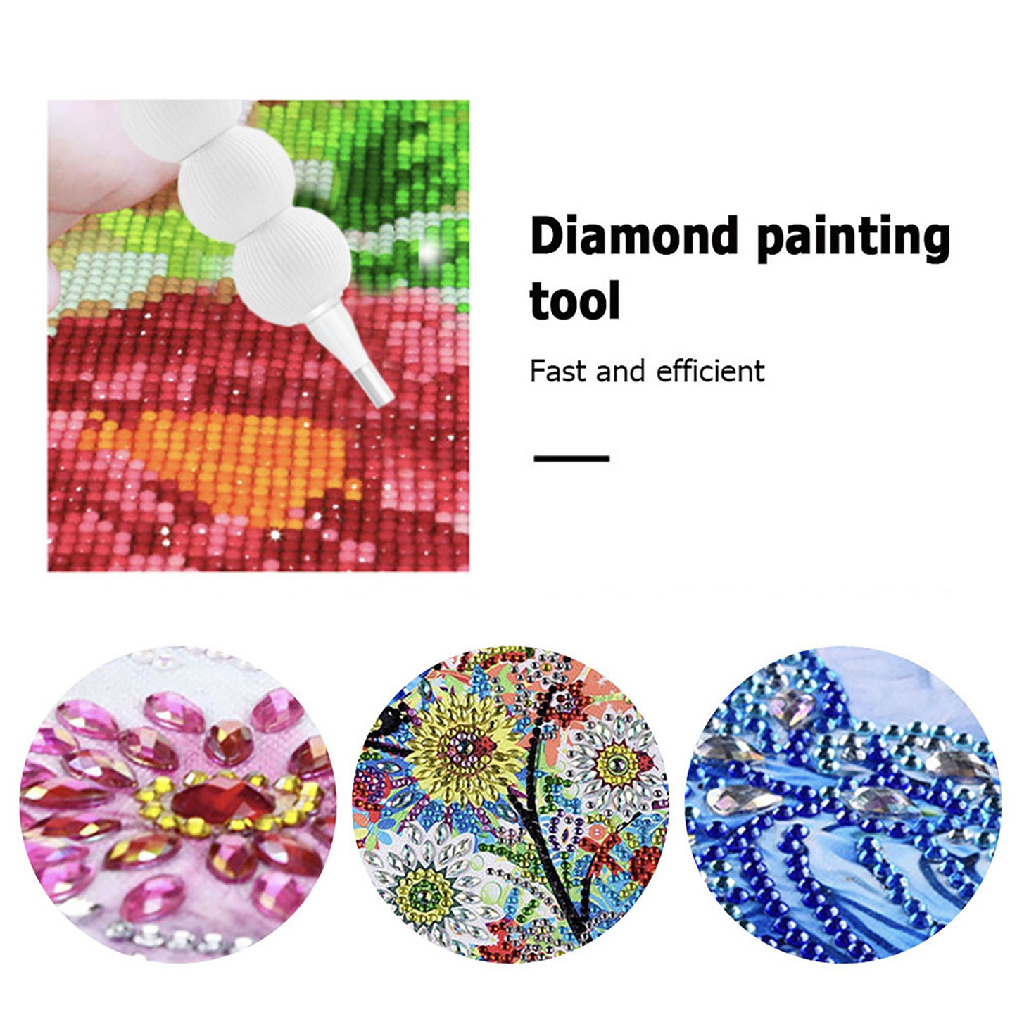 Diamond Painting Pen Diamond Art Pen 5D DIY Diamond Painting Tools (White)