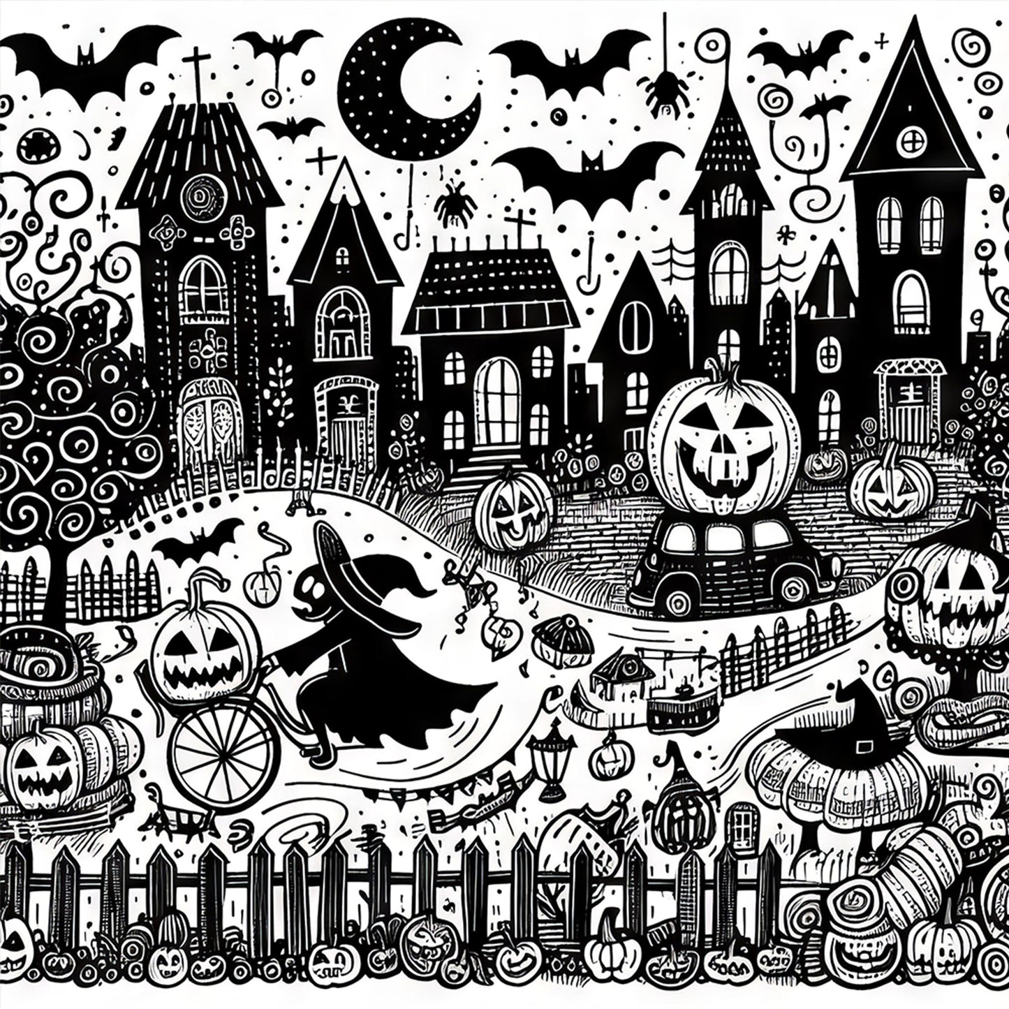 Halloween - Full Round Drill Diamond Painting 40*40CM