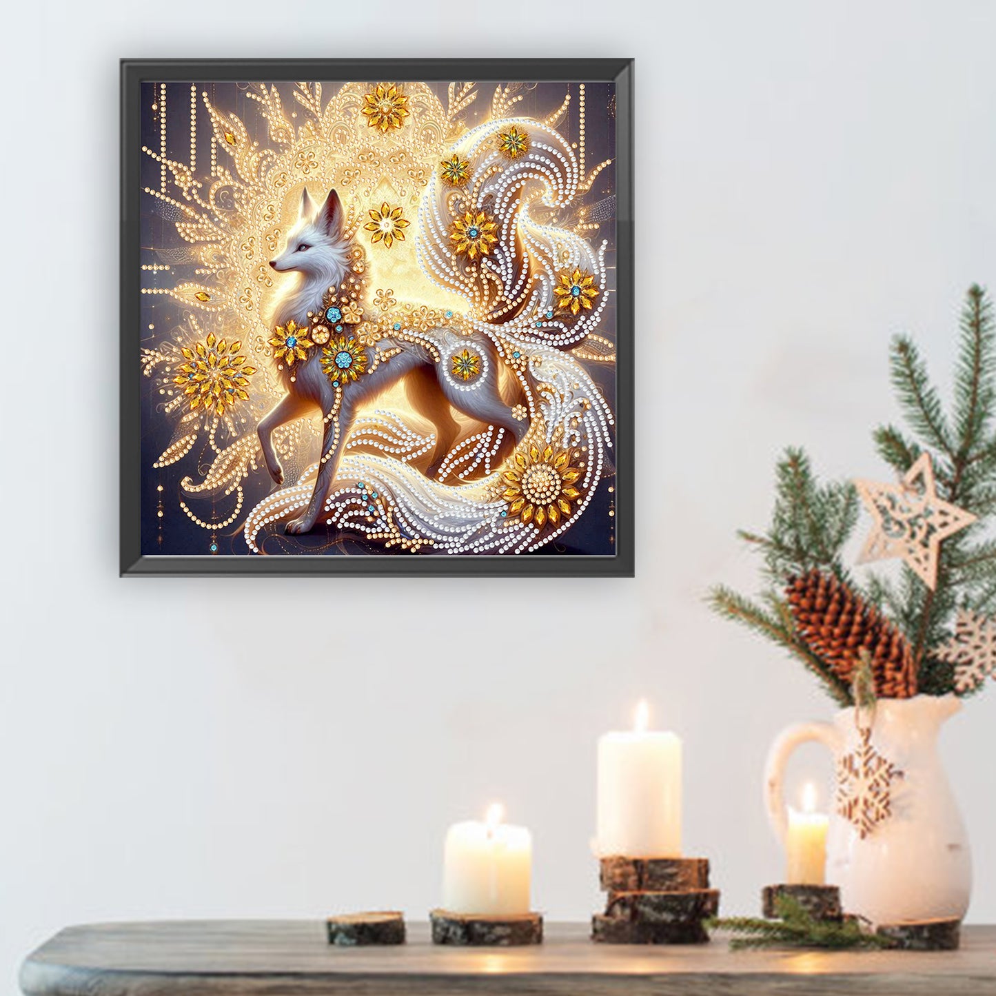 Glamour Fox - Special Shaped Drill Diamond Painting 30*30CM