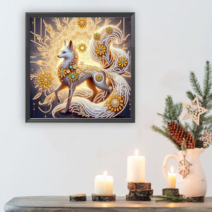 Glamour Fox - Special Shaped Drill Diamond Painting 30*30CM