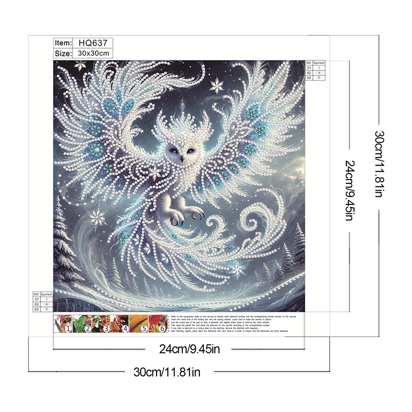 Owl - Special Shaped Drill Diamond Painting 30*30CM