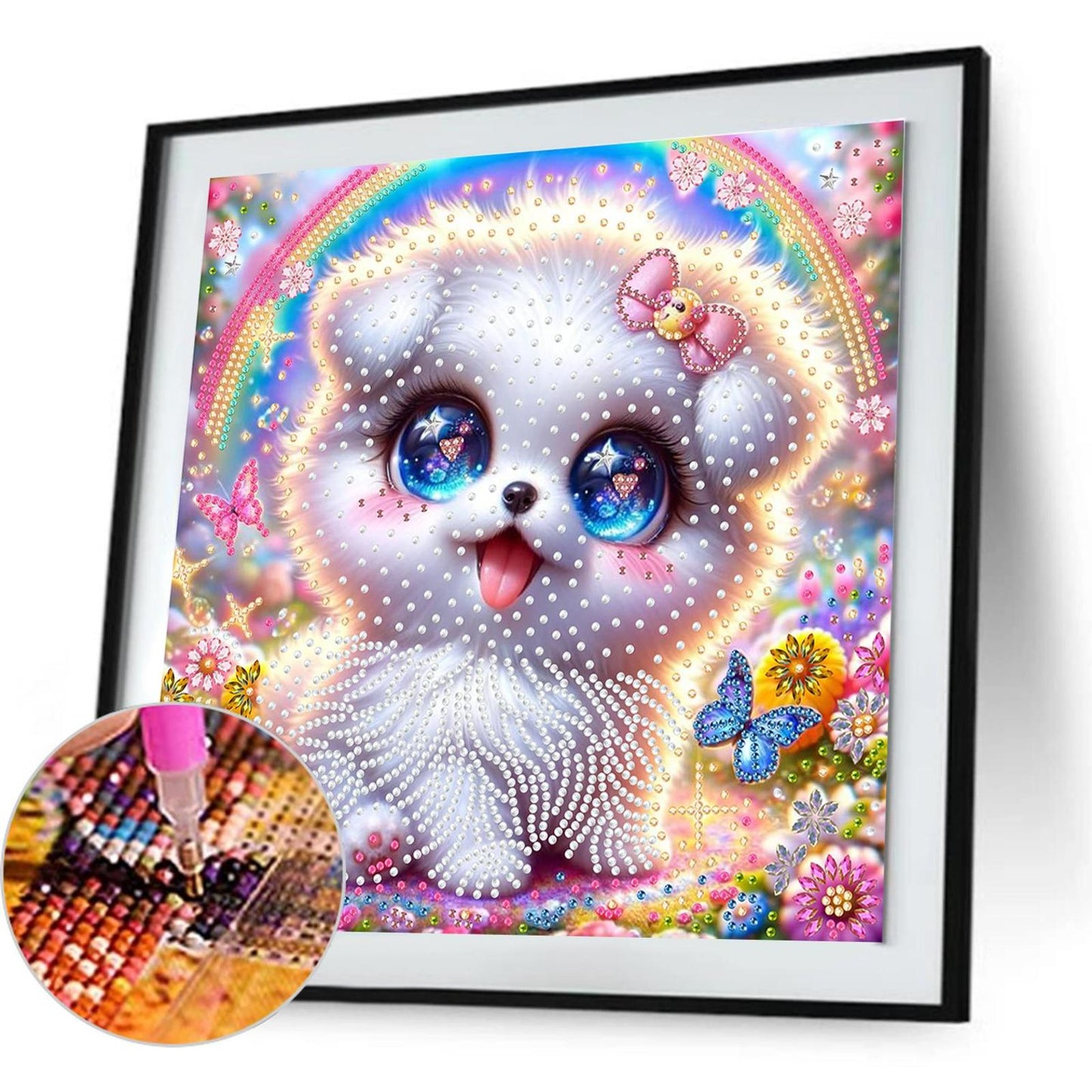 Cute Puppy - Special Shaped Drill Diamond Painting 30*30CM