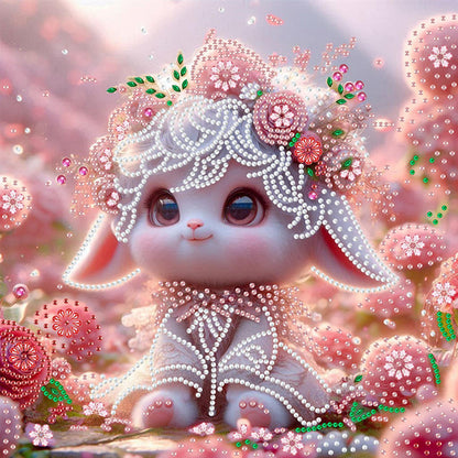 Cute Lamb - Special Shaped Drill Diamond Painting 30*30CM