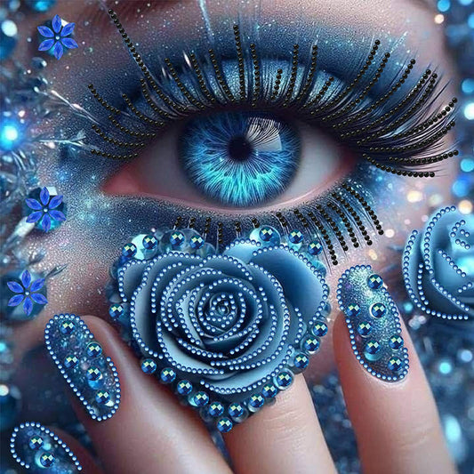 Enchanting Woman'S Eyes - Special Shaped Drill Diamond Painting 30*30CM