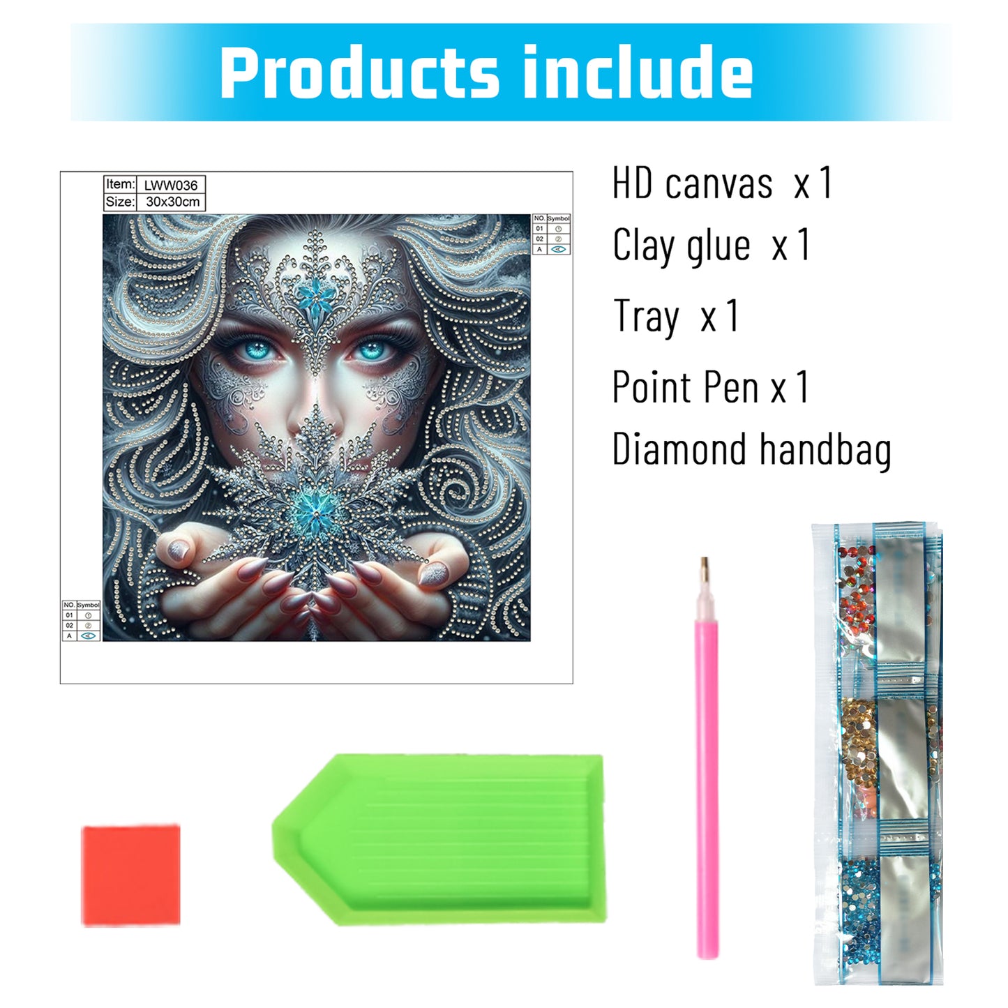 Enchanting Woman - Special Shaped Drill Diamond Painting 30*30CM