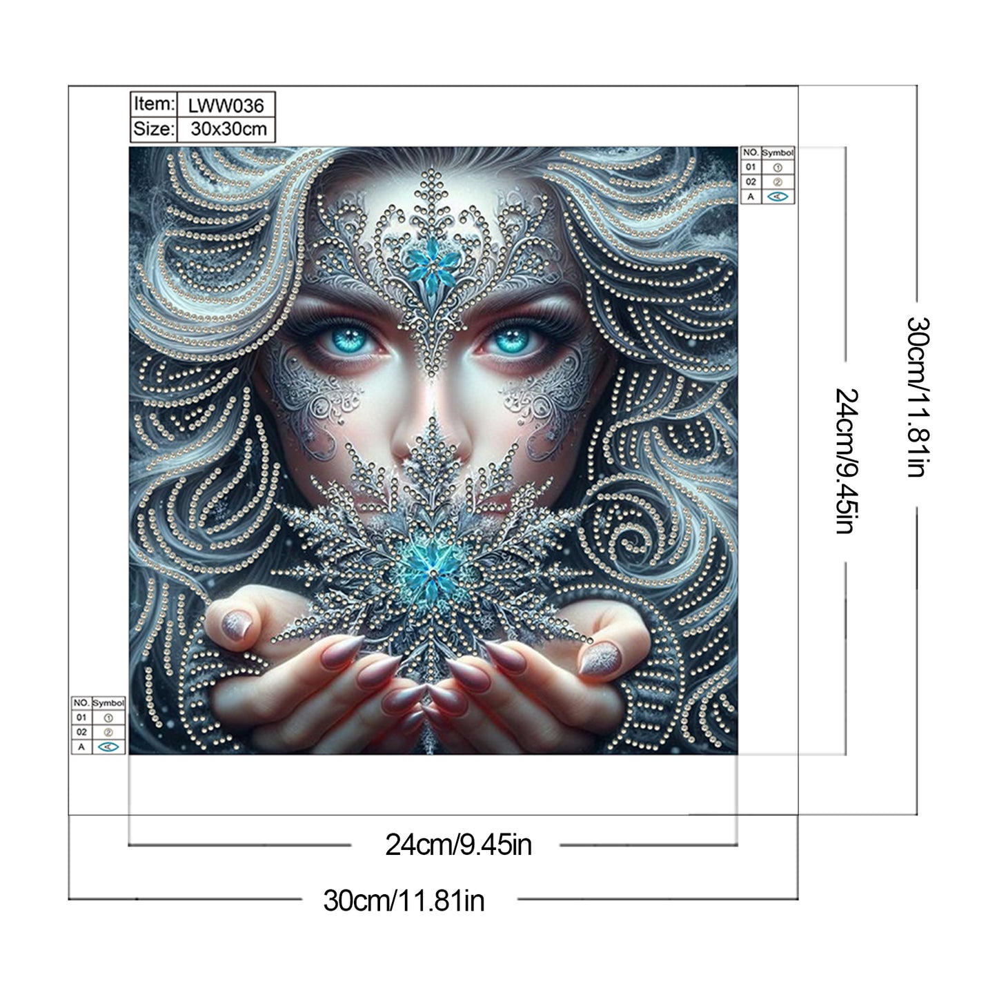 Enchanting Woman - Special Shaped Drill Diamond Painting 30*30CM