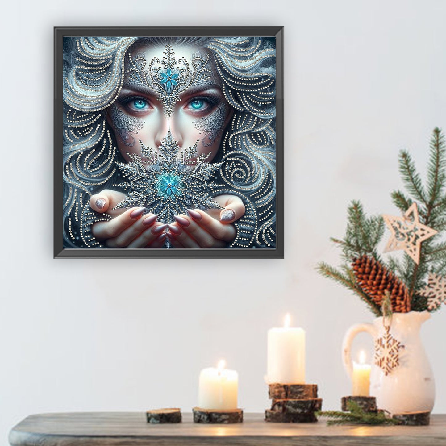 Enchanting Woman - Special Shaped Drill Diamond Painting 30*30CM