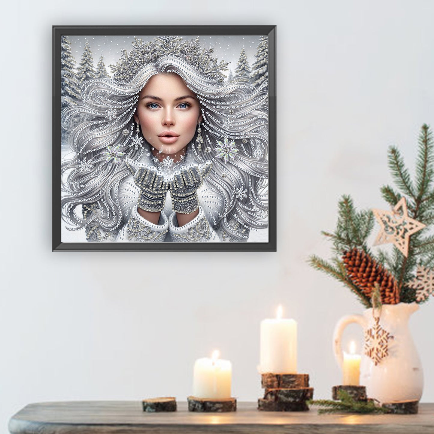 Enchanting Woman - Special Shaped Drill Diamond Painting 30*30CM