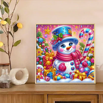 Snowy Snowman - Special Shaped Drill Diamond Painting 30*30CM