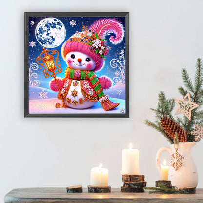 Snowy Snowman - Special Shaped Drill Diamond Painting 30*30CM