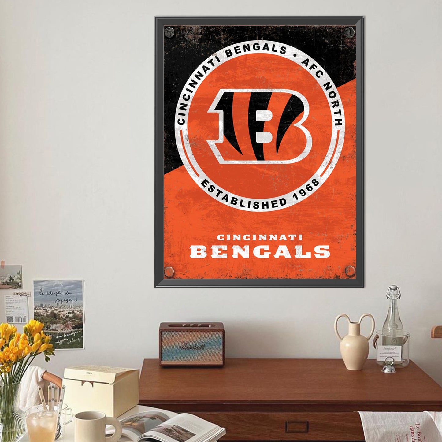 Cincinnati Bengas - Full Round Drill Diamond Painting 40*50CM