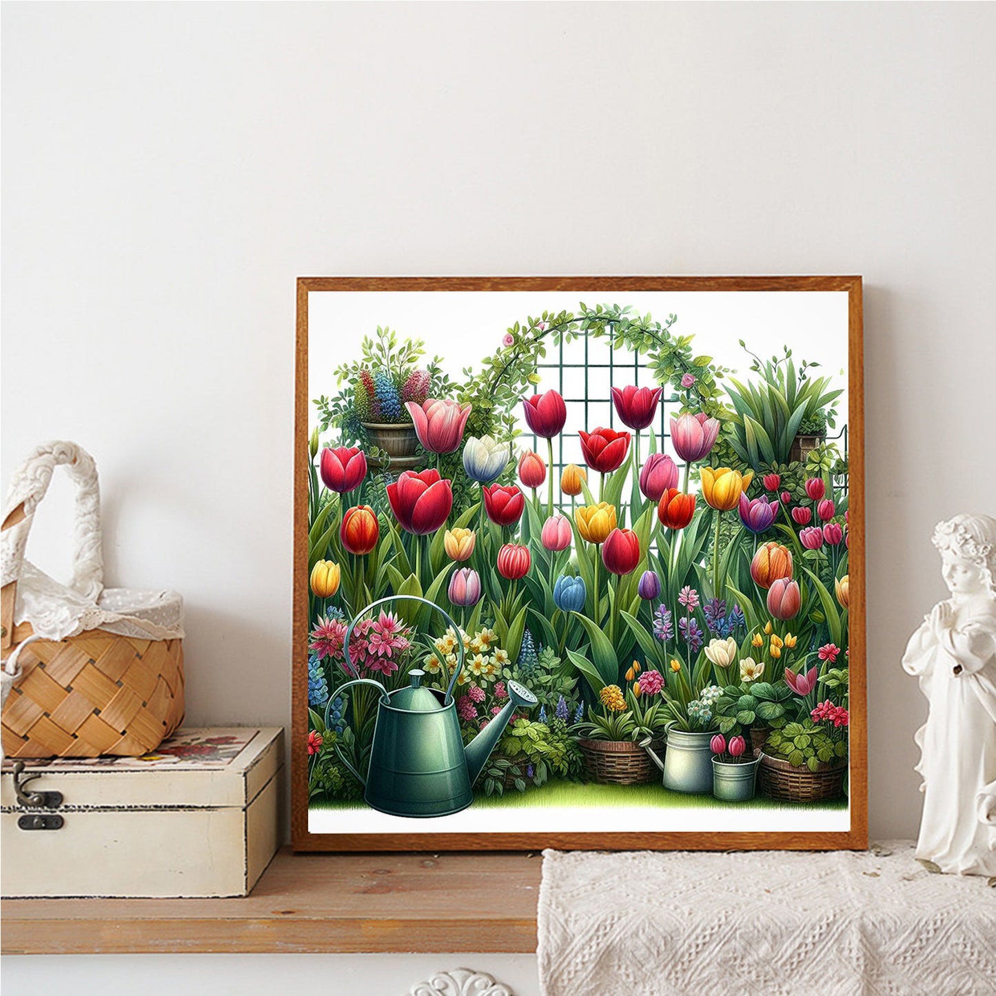 Tulips - Full Round Drill Diamond Painting 30*30CM