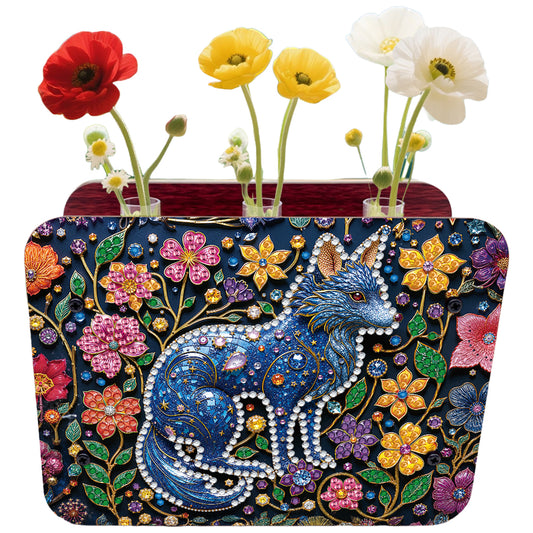 Gem Wolf DIY Diamond Painting Wooden Tube Vase for Adults Gift Idea Home Decor