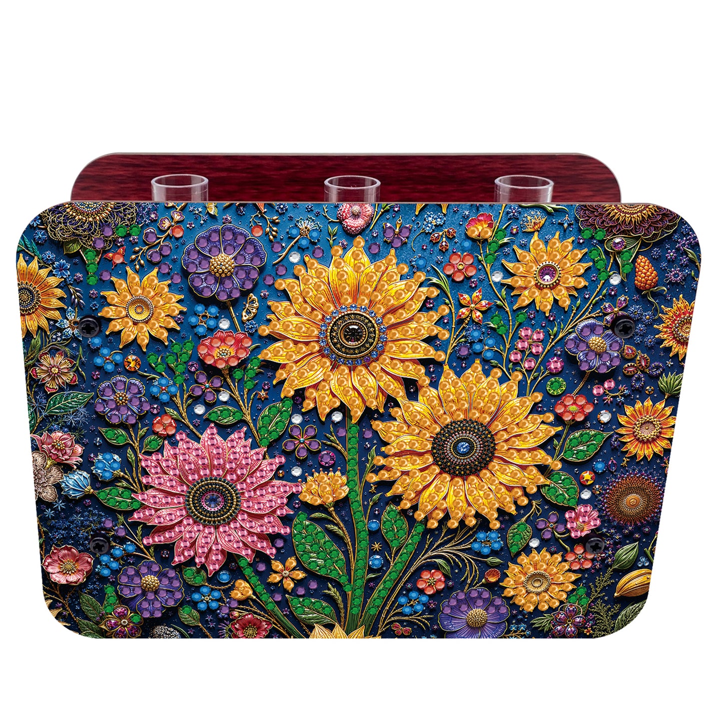 Gem Sunflower DIY Diamond Painting Wooden Tube Vase for Adults Gift Home Decor