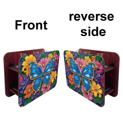 Gem Butterfly DIY Diamond Painting Wooden Tube Vase for Adults Gift Home Decor