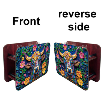 Gem Cow DIY Diamond Painting Wooden Tube Vase for Adults Gift Idea Home Decor