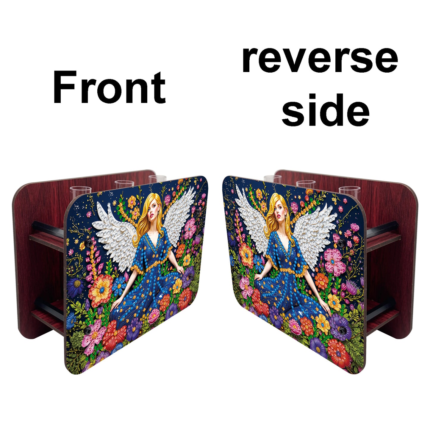 Angel Girl DIY Diamond Painting Wooden Tube Vase for Adults Gift Idea Home Decor