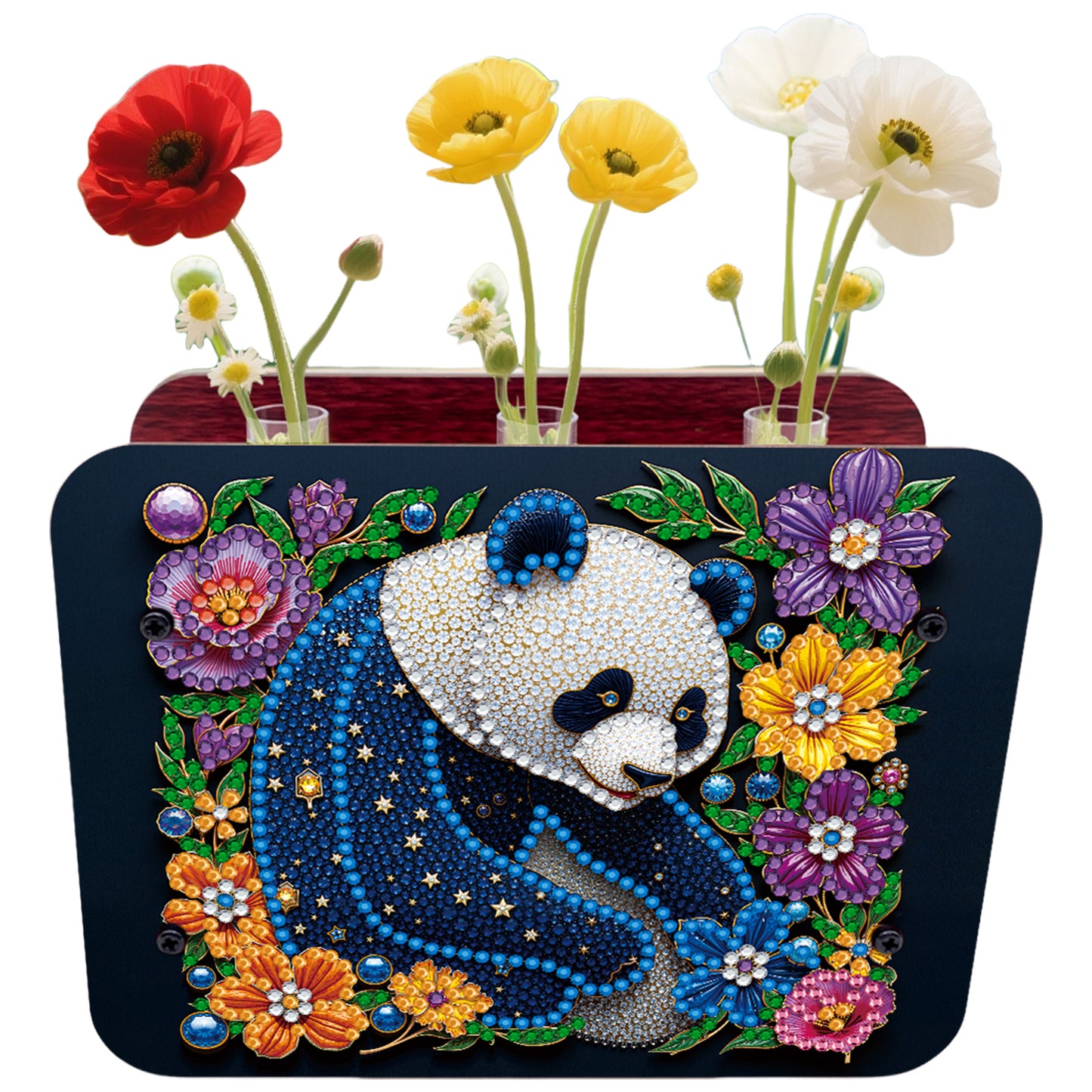 Gem Panda DIY Diamond Painting Wooden Tube Vase for Adults Gift Idea Home Decor