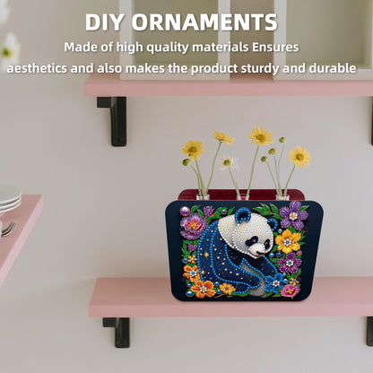Gem Panda DIY Diamond Painting Wooden Tube Vase for Adults Gift Idea Home Decor