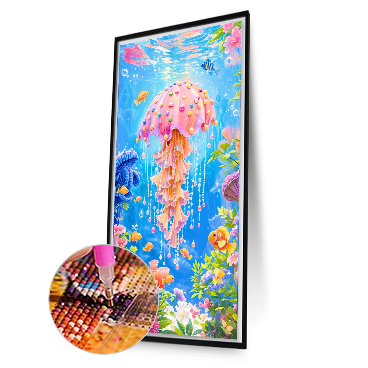 Jellyfish - Full Round Drill Diamond Painting 40*70CM