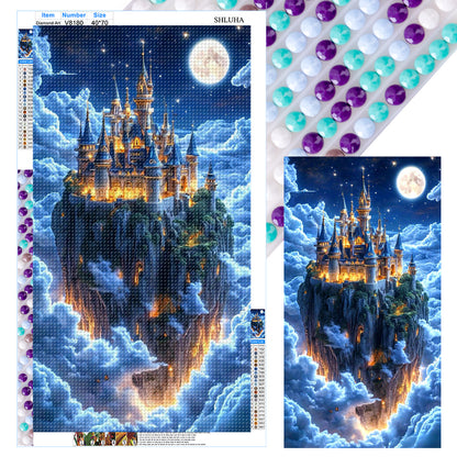 Castle - Full Round Drill Diamond Painting 40*70CM