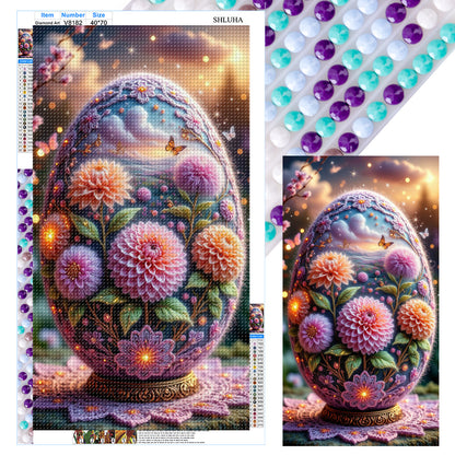 Flower - Full Round Drill Diamond Painting 40*70CM