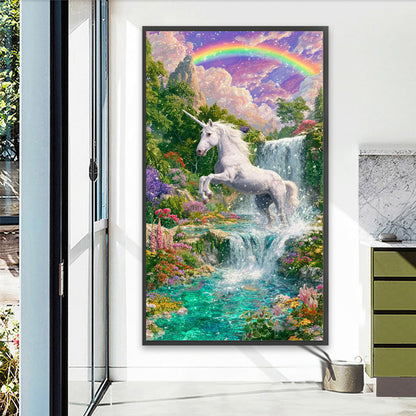 White Horse - Full Round Drill Diamond Painting 40*70CM