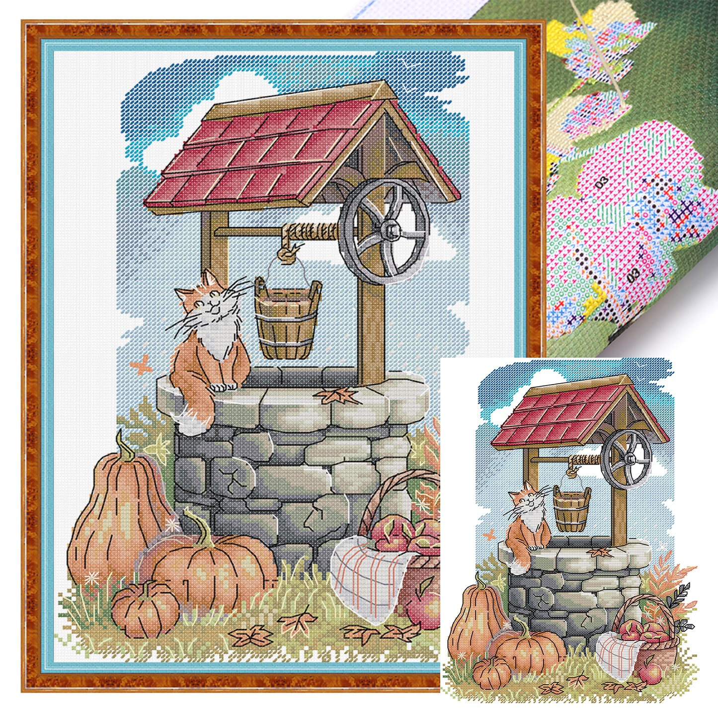 Original Well Of Hope - 14CT Stamped Cross Stitch 26*34CM (Joy Sunday)