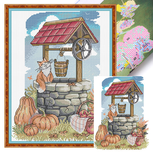 Original Well Of Hope - 14CT Stamped Cross Stitch 26*34CM (Joy Sunday)