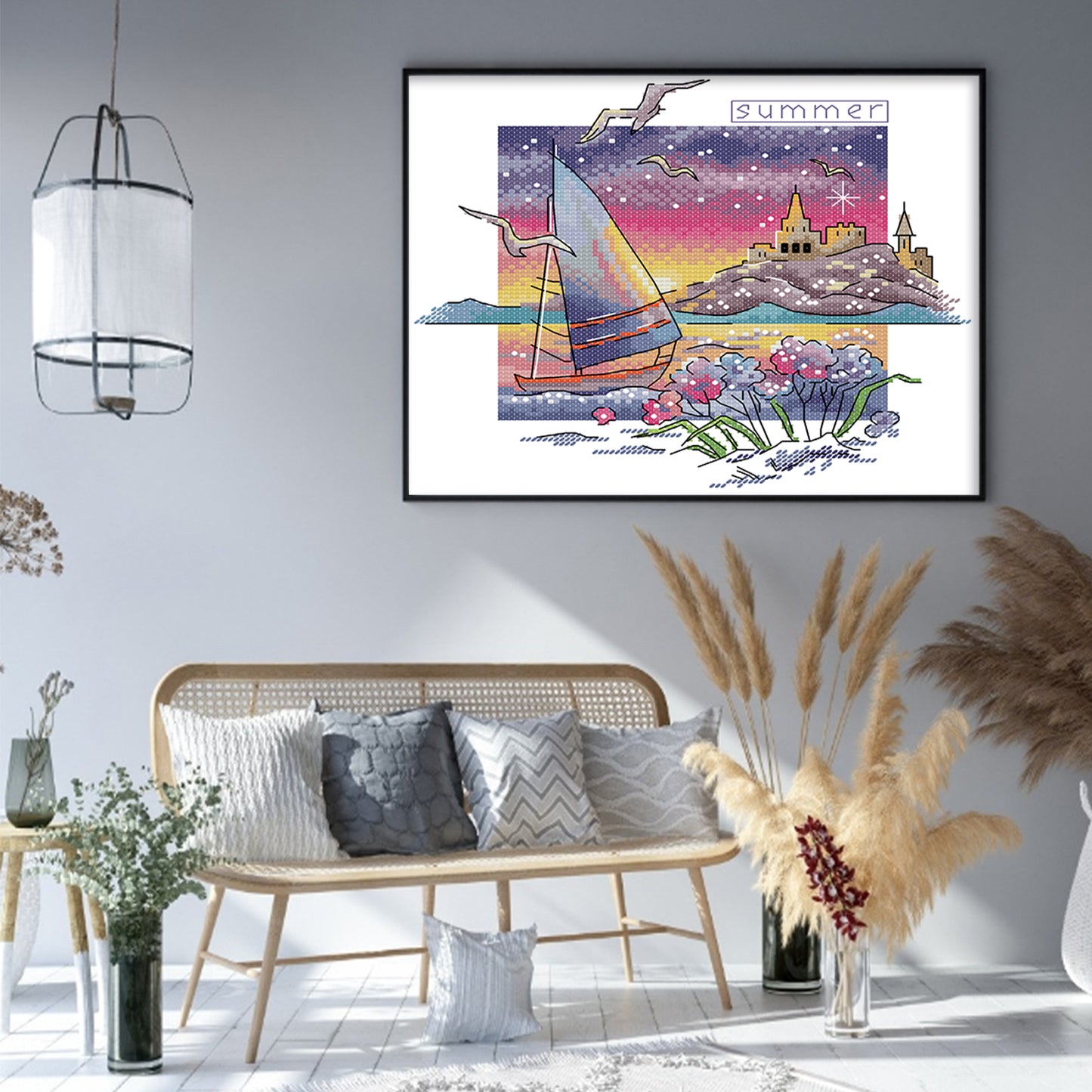 Summer - 14CT Stamped Cross Stitch 26*23CM (Joy Sunday)