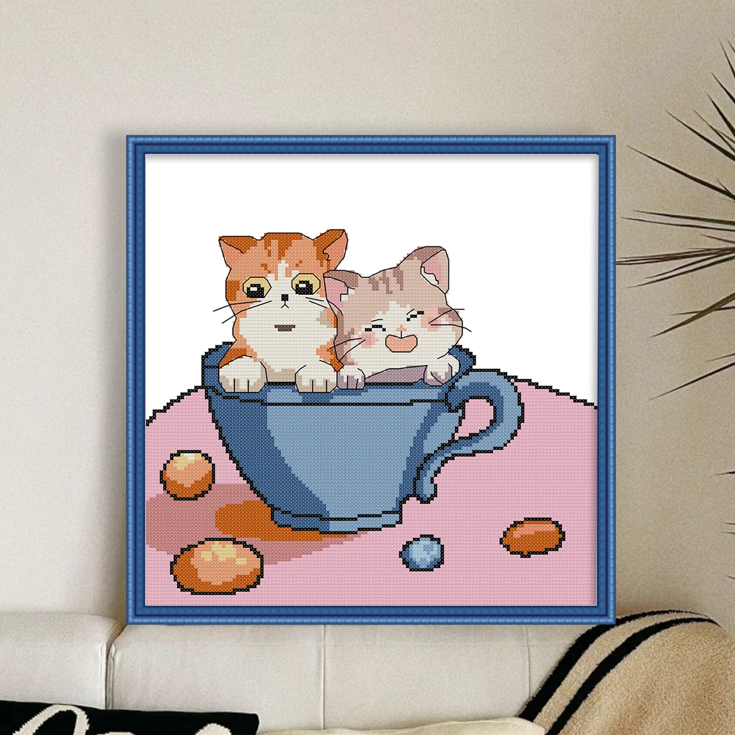 Don'T Crowd! - 14CT Stamped Cross Stitch 31*31CM (Joy Sunday)