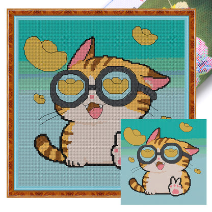 May Those Who See This Prosper! - 14CT Stamped Cross Stitch 31*31CM (Joy Sunday)