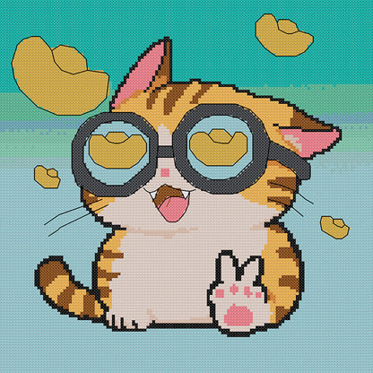 May Those Who See This Prosper! - 14CT Stamped Cross Stitch 31*31CM (Joy Sunday)