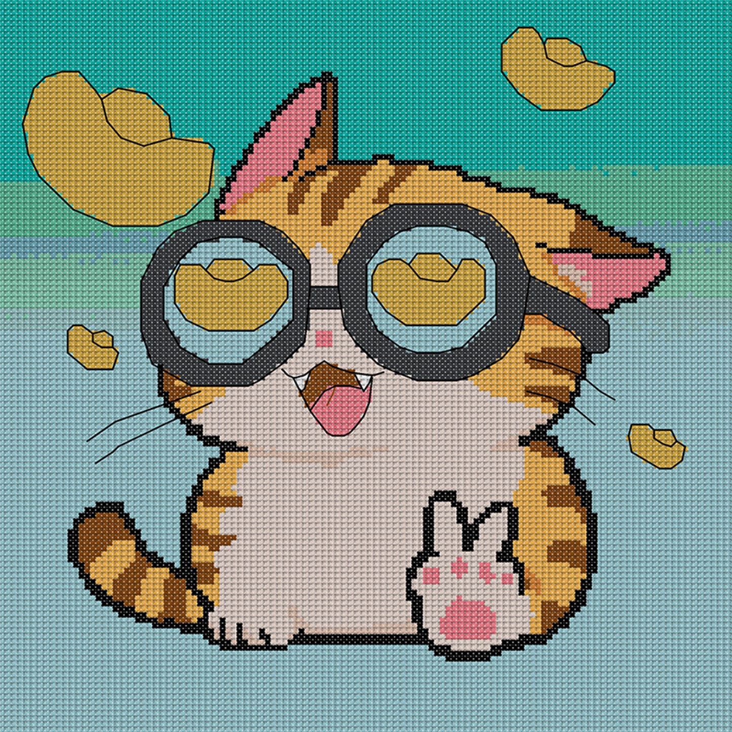 May Those Who See This Prosper! - 14CT Stamped Cross Stitch 31*31CM (Joy Sunday)