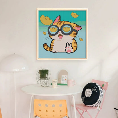 May Those Who See This Prosper! - 14CT Stamped Cross Stitch 31*31CM (Joy Sunday)