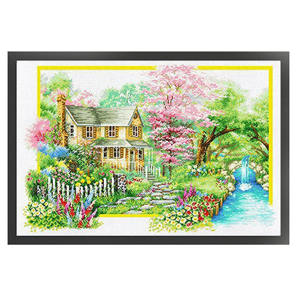 Spring'S Charm - 11CT Stamped Cross Stitch 85*60CM (Mona Lisa Brand)