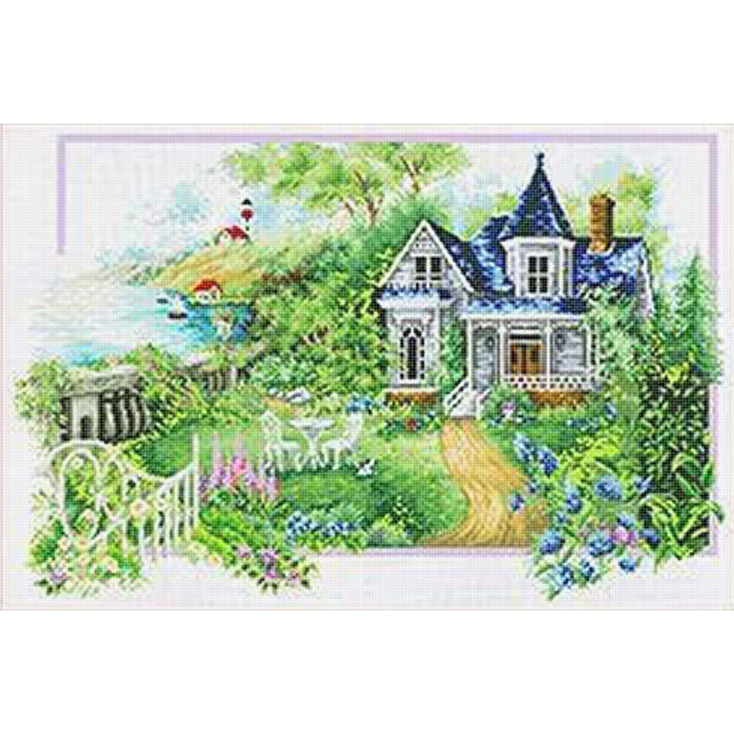 Summer'S Refreshment - 11CT Stamped Cross Stitch 85*60CM (Mona Lisa Brand)