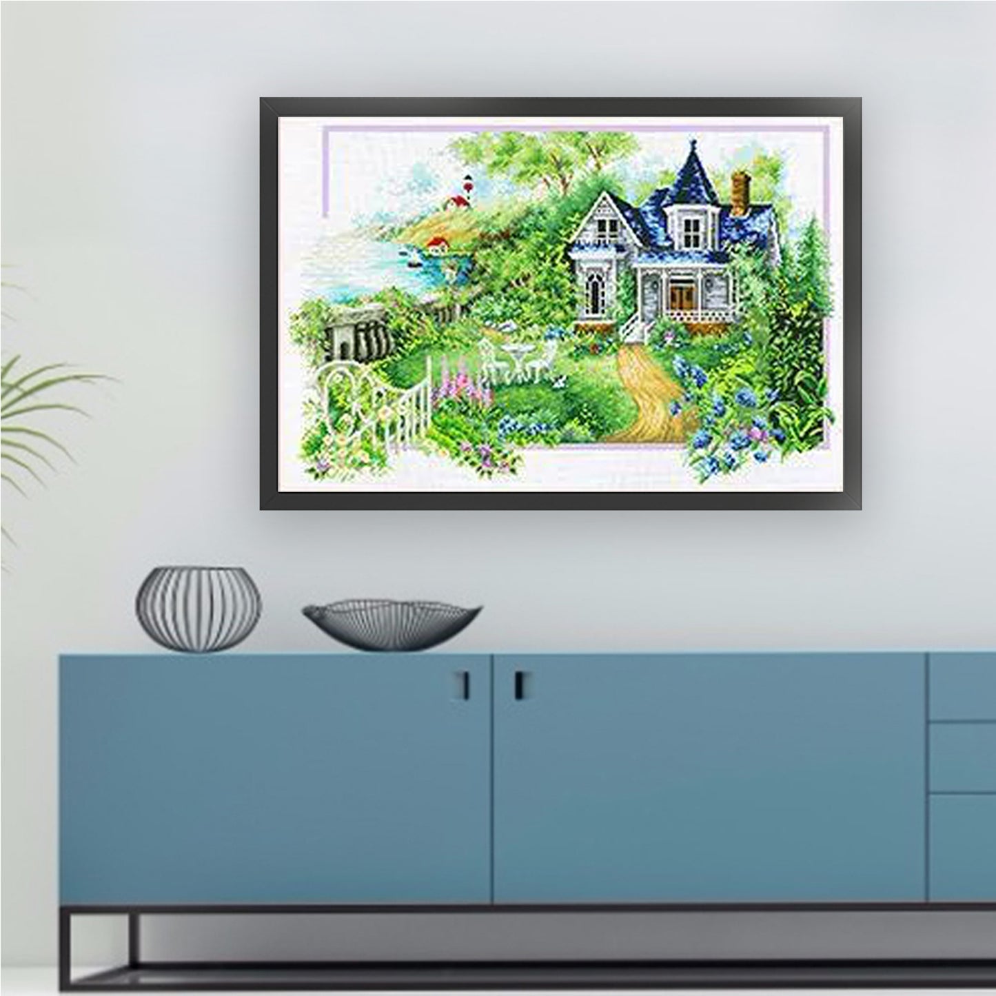 Summer'S Refreshment - 11CT Stamped Cross Stitch 85*60CM (Mona Lisa Brand)