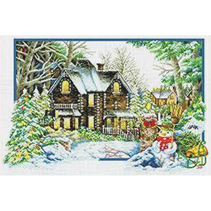 Winter'S Tenderness - 11CT Stamped Cross Stitch 85*60CM (Mona Lisa Brand)