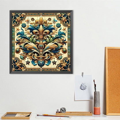 Floral Datura - Full Round Drill Diamond Painting 40*40CM