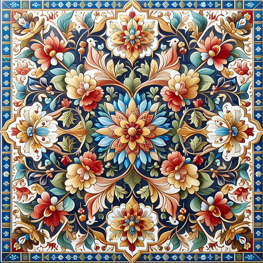 Floral Datura - Full Round Drill Diamond Painting 40*40CM