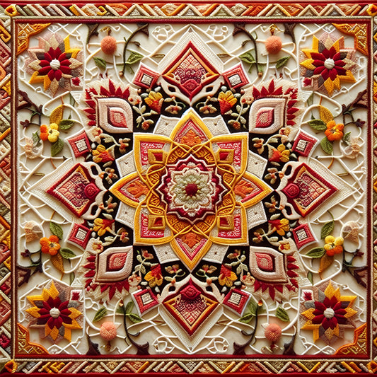 Floral Datura - Full Round Drill Diamond Painting 40*40CM