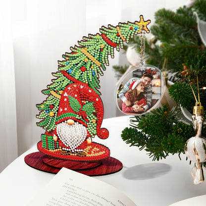 Photo Christmas Tree 5D DIY Diamond Art Tabletop Wood Decorations Ornament Kits