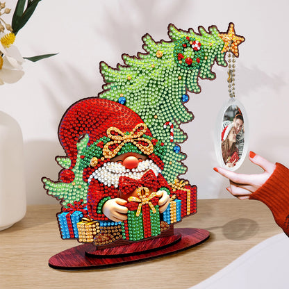 Photo Christmas Tree 5D DIY Diamond Art Tabletop Wood Decorations Ornament Kits