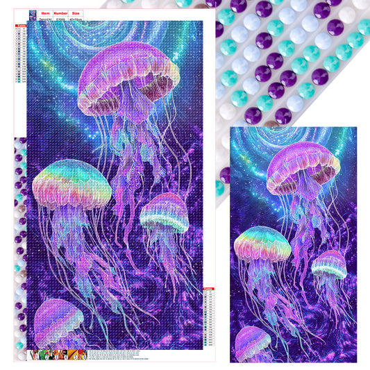 Jellyfish - Full Round Drill Diamond Painting 40*70CM